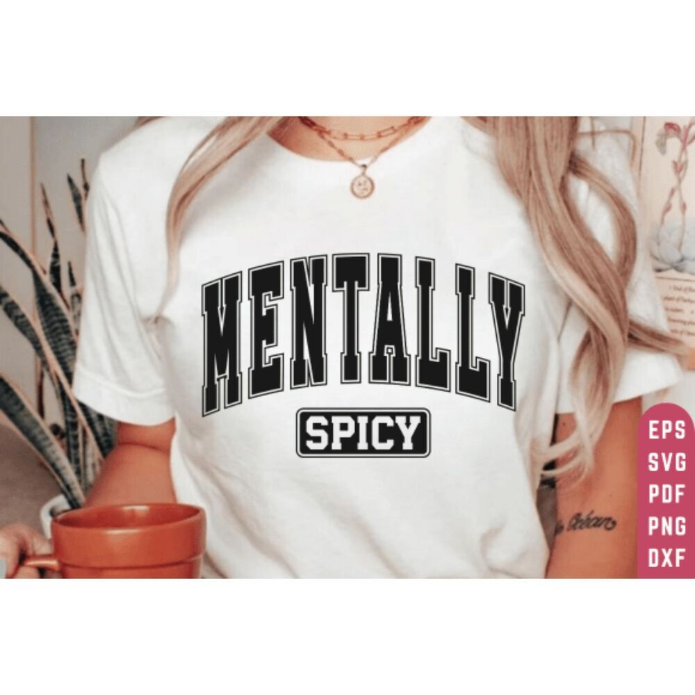 Mentally Spicy NEW white short sleeve shirt‎